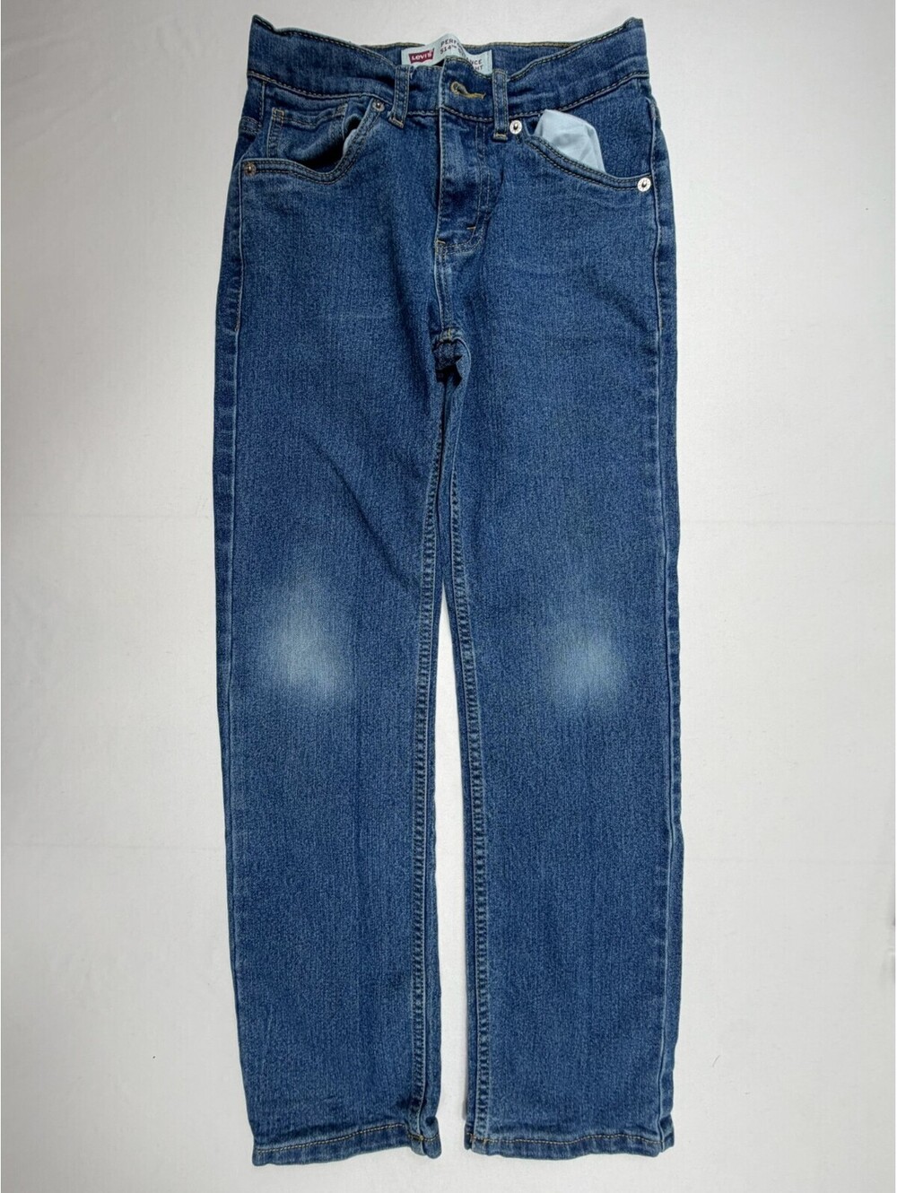 Levi's 514 Boys' Regular Fit Blue Denim Jeans Size 12 Regular